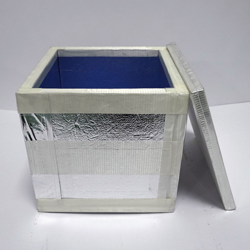 Caixa de refrigeració amb panell aïllat al buit